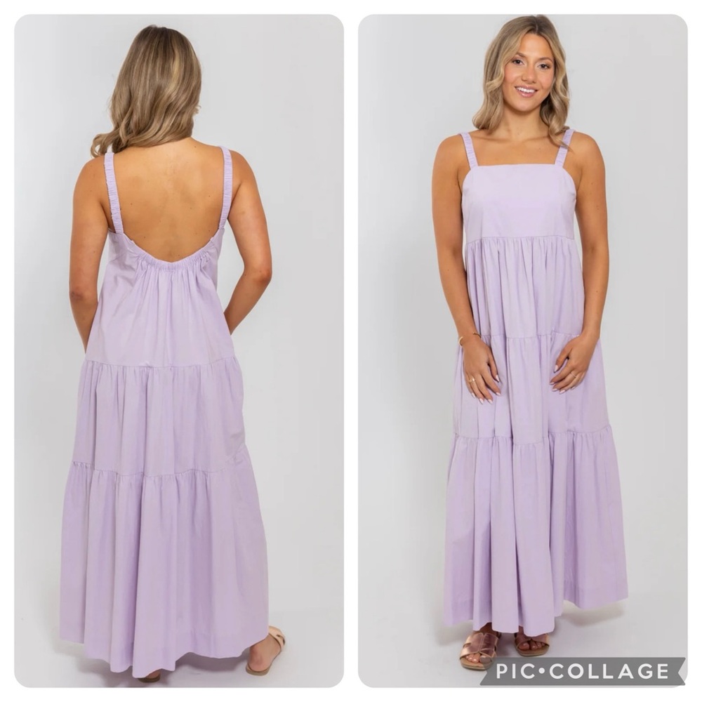 Karlie Lavendar tiered dress